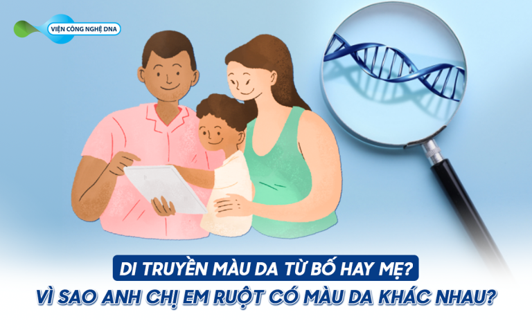 Di truyền màu da từ bố hay mẹ? Vì sao anh chị em ruột có màu da khác nhau?
